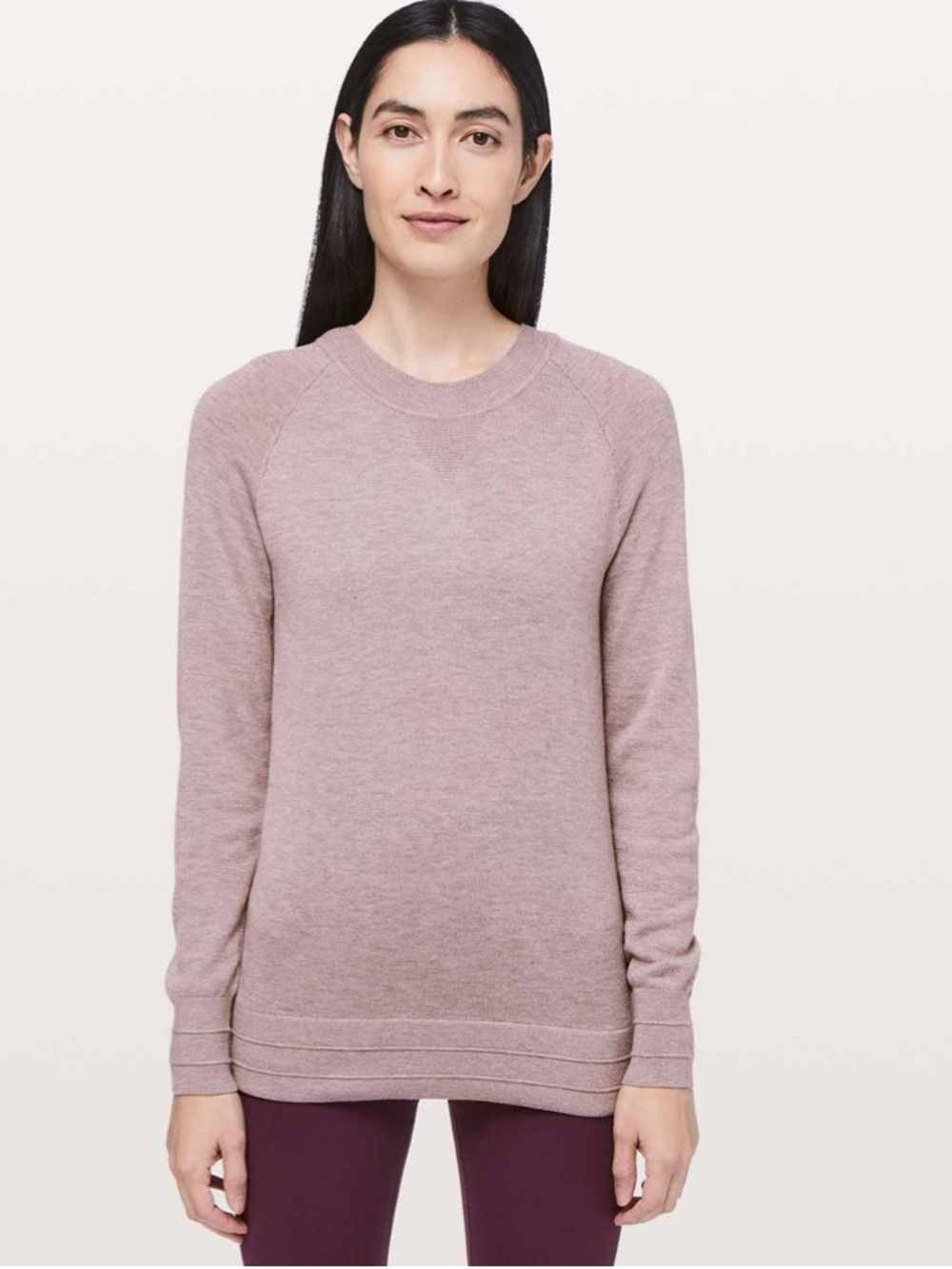 Lululemon Après Your Way Sweater Heathered Smoky Blush Cozy Knit Cashlu Soft